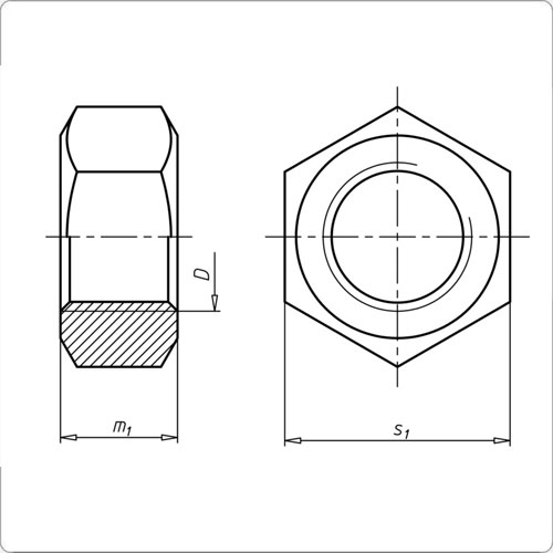 Mutter M12 A4 Edelstahl