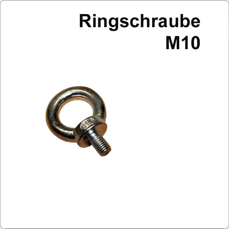 Edelstahl Ringschraube mit M10 Gewinde