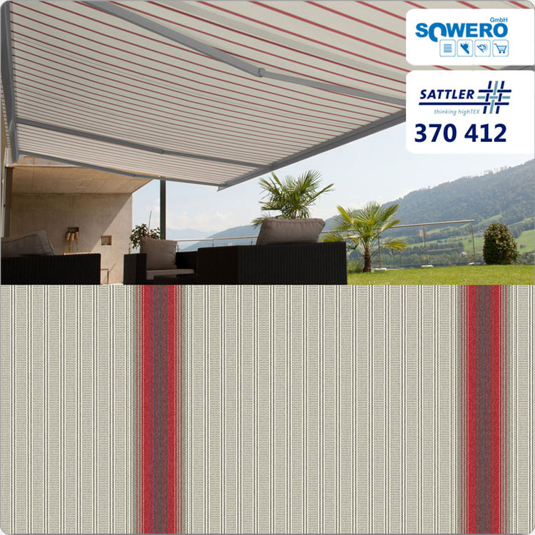 Sattler Solids 370XL 370412 Polyester Markisenstoff