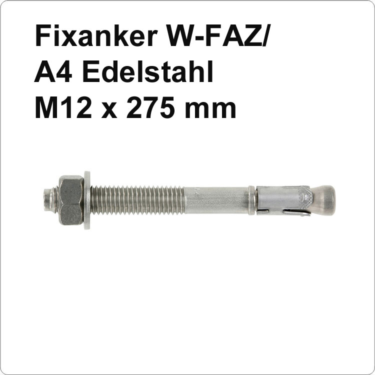 Fixanker Würth FAZ -180- M12x275A4 Edelstahl