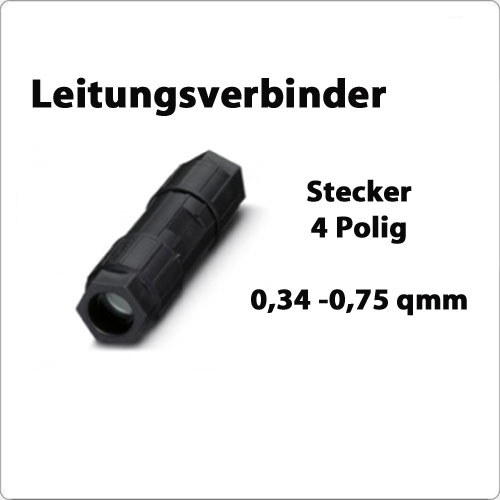 Leitungsverbinder 4 Polig  IP67