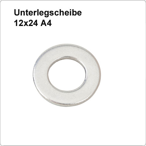 Unterlegscheibe U 12 x 24 -A4 Edelstahl