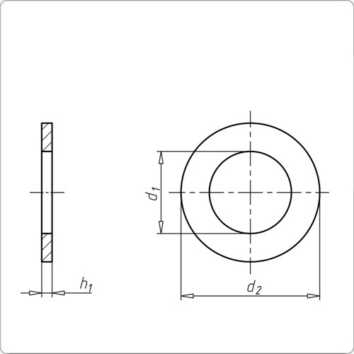 Unterlegscheibe U 12 x 24 -A4 Edelstahl